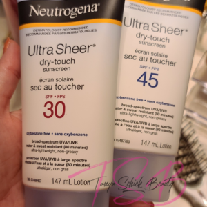 Sunscreen, SPF 30, SPF 45, Neutrogena Sunscreen, Ultra Sheer Dry Touch Sunscreen
